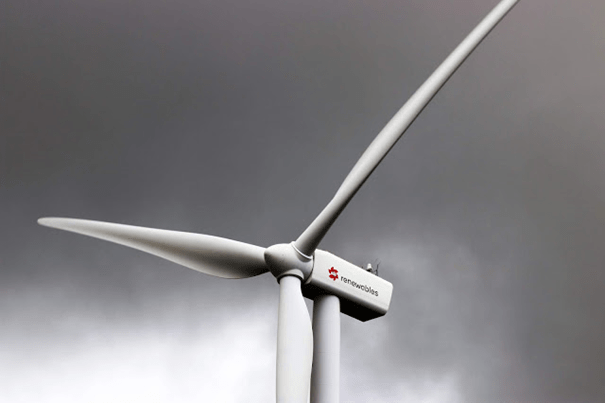 wind turbines are white