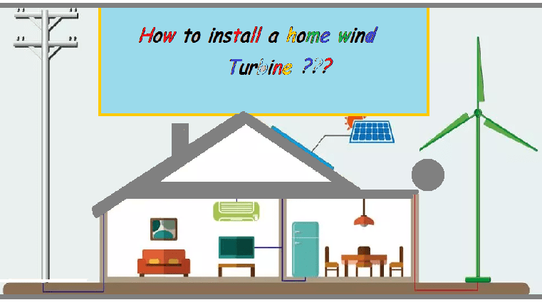 how to install a home wind turbine 
