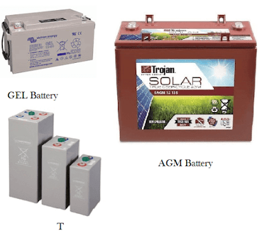 type of solar batteries