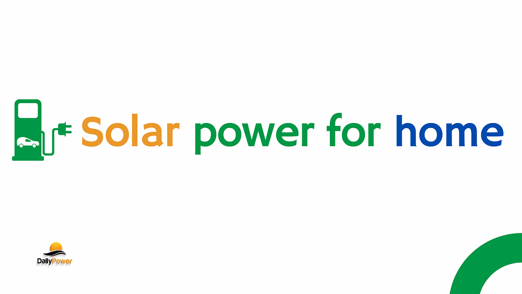 solar power system for home
